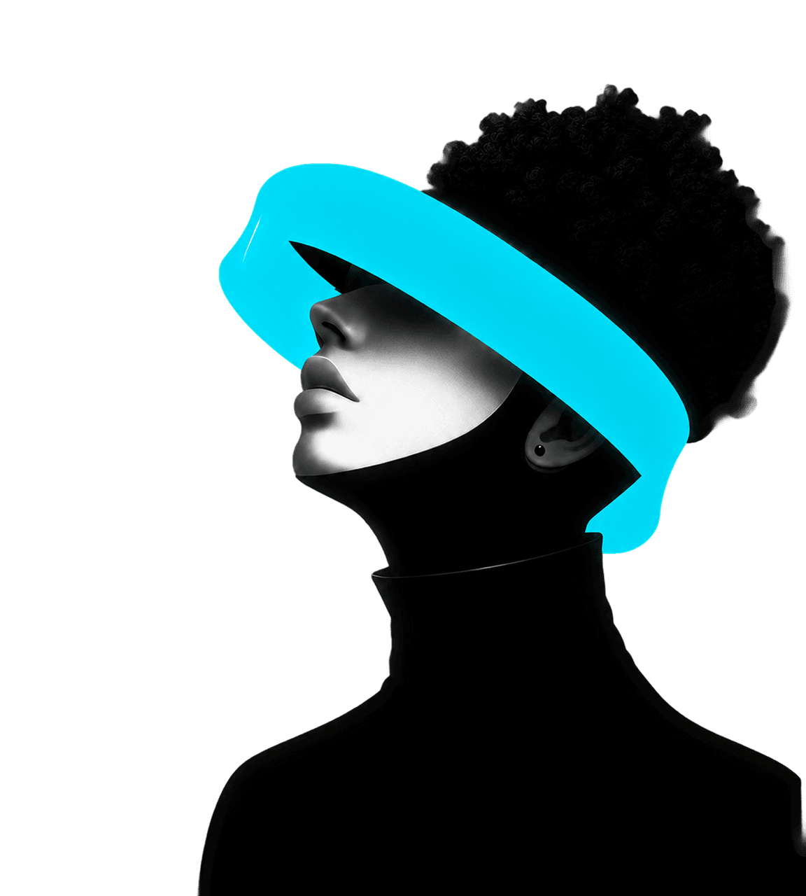 Premium digital marketing concept portrait